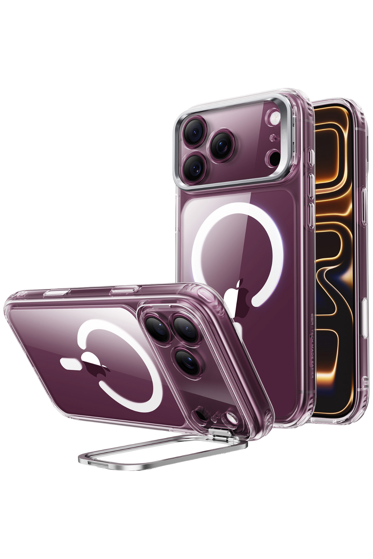 ESR Apple iPhone 18 Pro Max/17 Pro Max Classic Hybrid Magsafe Standlı Kapak - Şeffaf